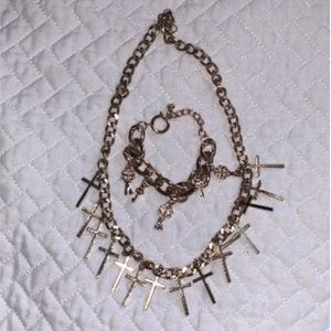 Golf necklace and bracelet